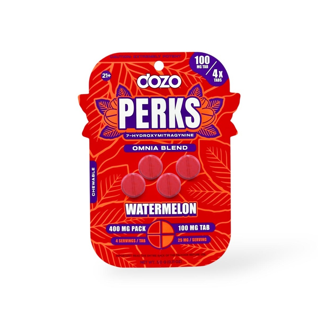 DOZO PERKS LVLUP BLEND 7-HYDROXYMITRAGYNINE 100MG TAB 4CT