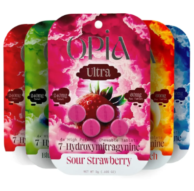 OPIA ULTRA 7-HYDROXYMITRAGYNINE 60MG 4CT CHEW TABLETS
