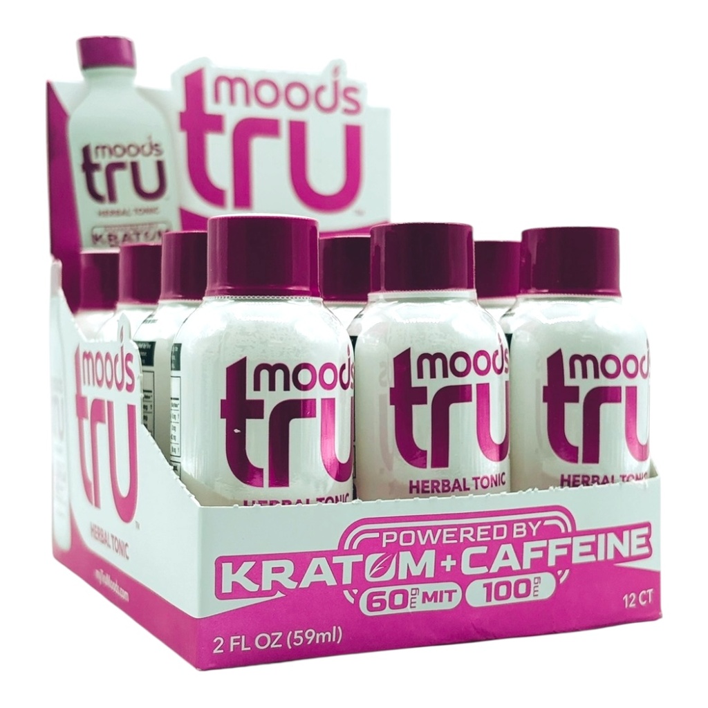 MOODS TRU HERBAL TONIC KRATOM 60 MG MIT CAFFEINE 100MG 12CT