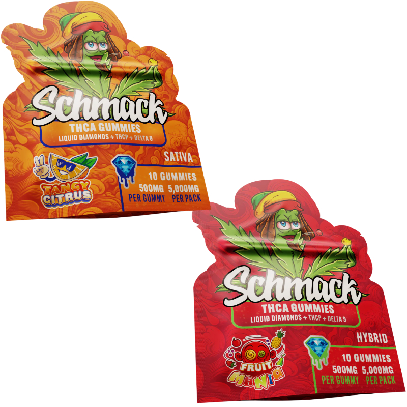SCHMACK LIQUID DIAMOND+THCP+D9 THCA GUMMIES 500MG 10CT
