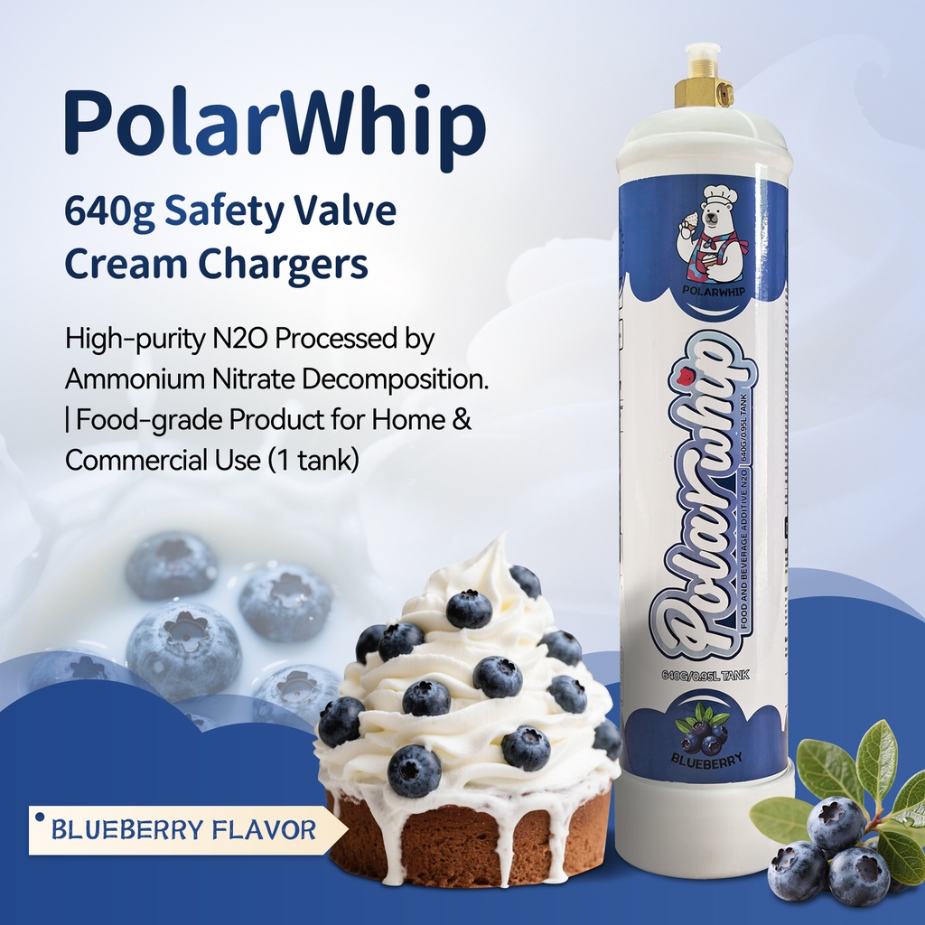 POLAR WHIP CREAM CHARGER 640G NITROUS OXIDE