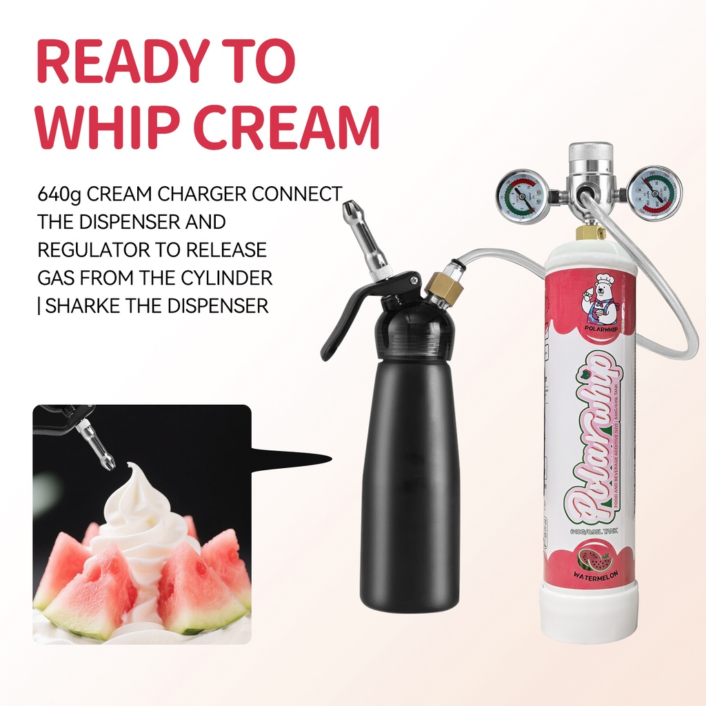 POLAR WHIP CREAM CHARGER 640G NITROUS OXIDE