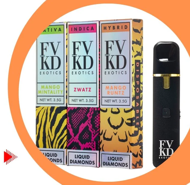 FVKD EXOTICS LIQUID DIAMONDS 3.5G DISPOSABLE