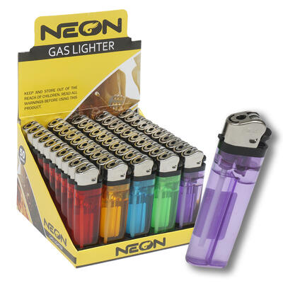 NEON GAS LIGHTER 50CT