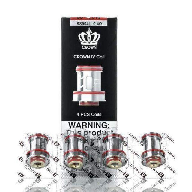 UWELL CROWN IV SS904L COIL 0.4OHM 4CT