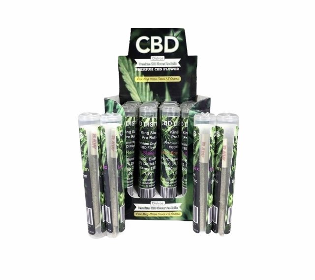 CBD DISTROS ORGANIC FLOWER 1.5GM PREROLL ASSORTED STRAINS 5PK