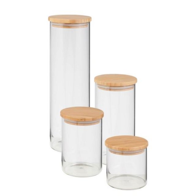 GLASS JAR XXL WITH WOOD TOP