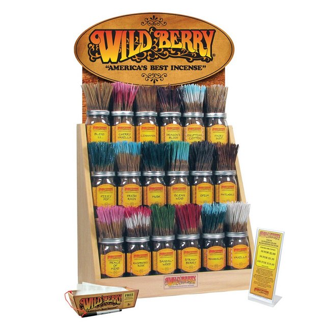 WILD BERRY INCENSE DISPLAY 18 FRAGRANCES 2X FRAGRANCE