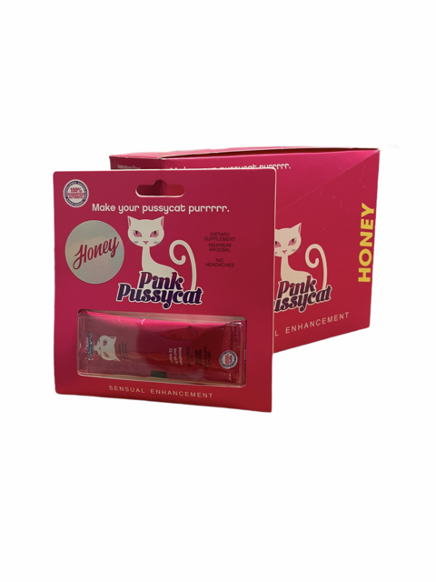 PINK PUSSYCAT PASSION FRUIT HONEY SENSUAL ENHANCEMENT BOX OF 24