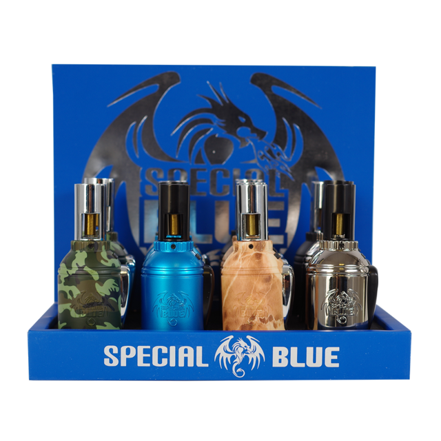 SPECIAL BLUE GRENADE PIXELS TORCH LIGHTERS TD117M BOX OF 12