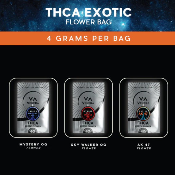 VENERA EXOTIC THCA 4G FLOWER 10CT