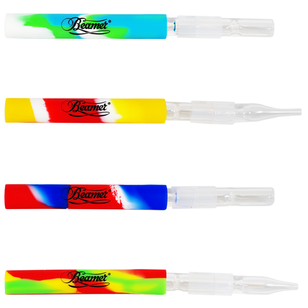 Beamer 4.5" Silicone & Glass Chillum & Nectar Collector 48ct Display