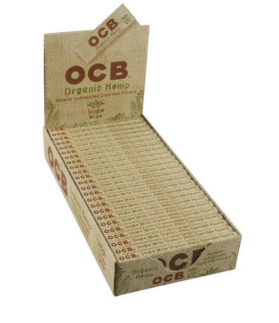 OCB ORGANIC HEMP SINGLE WIDE PAPER 24CT