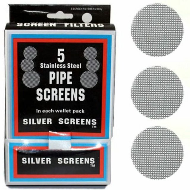 DOUBLE CROSS STAINLESS STEEL SCREENS PIPE SILVER ITEM #10716