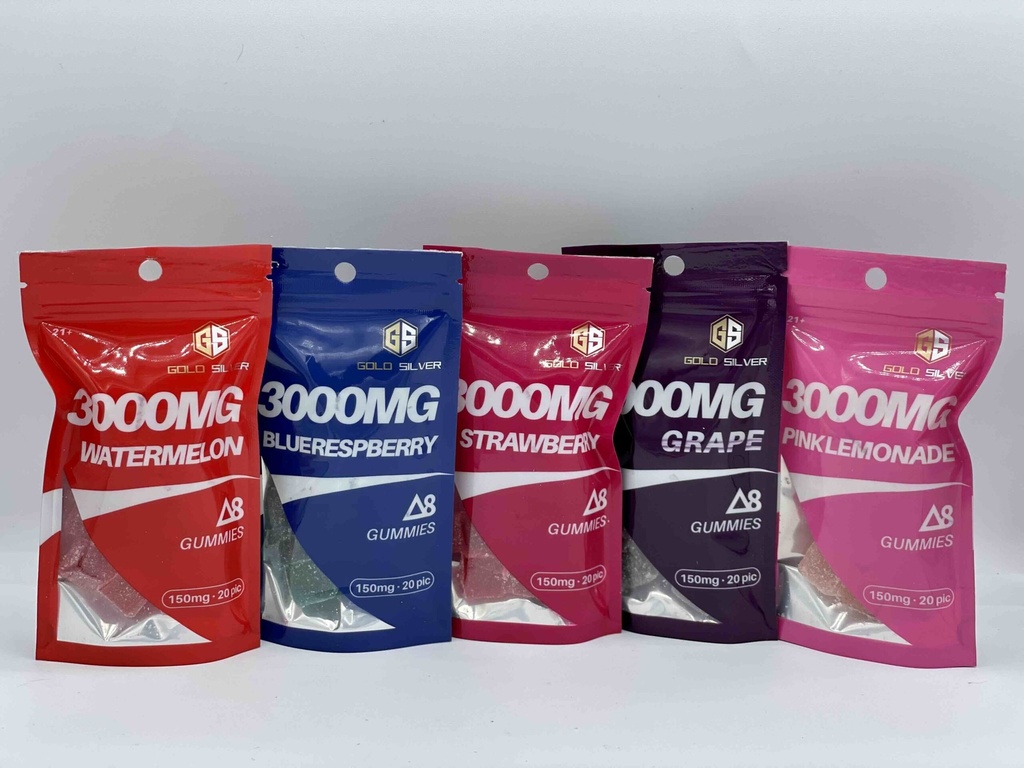 GOLD SILVER 300MG D8 GUMMIES