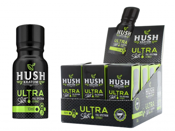 HUSH ULTRA LIME EXTRACT KRATOM SHOTS 10ML BOX OF 12