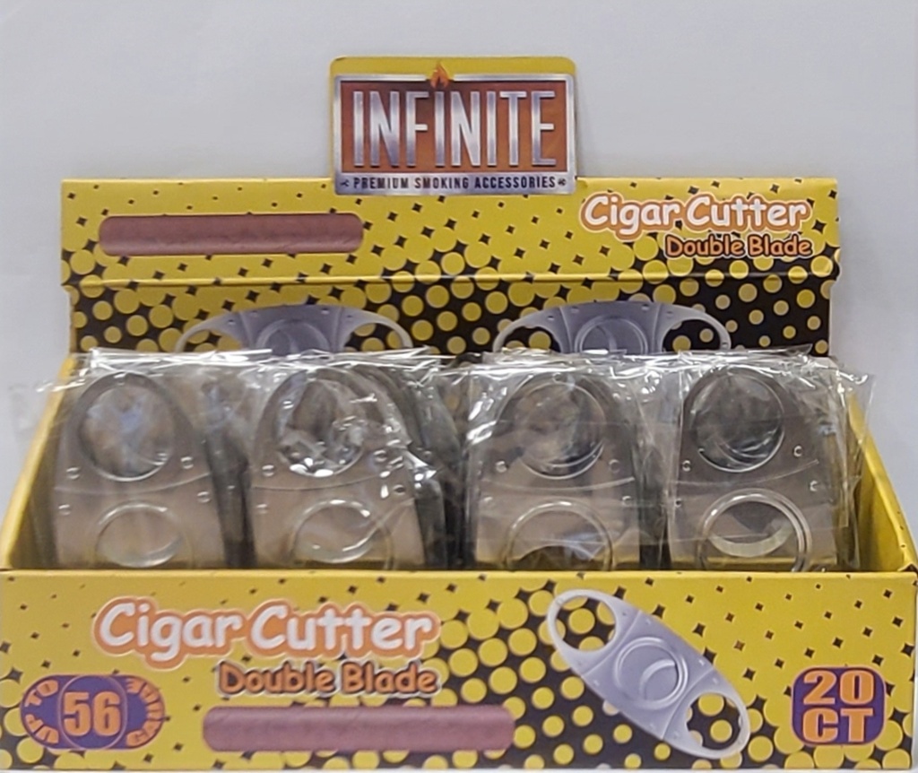 INFINITE METAL CIGAR CUTTER BOX OF 20 #XJD-12