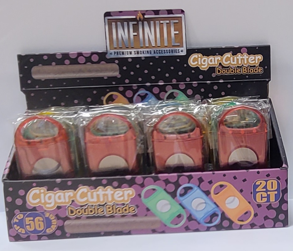 INFINITE PLASTIC CIGAR CUTTER BOX OF 20 #SAZ02