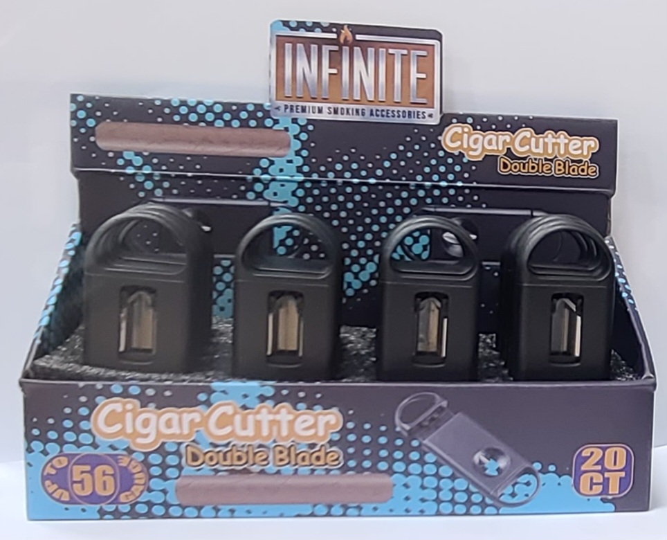 INFINITE METAL CIGAR CUTTER BOX OF 20 #XJD-11