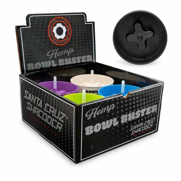 SANTA CRUZ SHREDDER HEMP BOWL BUSTER BOX OF 12