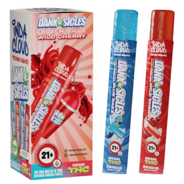 INDACLOUD DANKSICLES THC INFUSED FROZEN ICICLE BOX OF 10