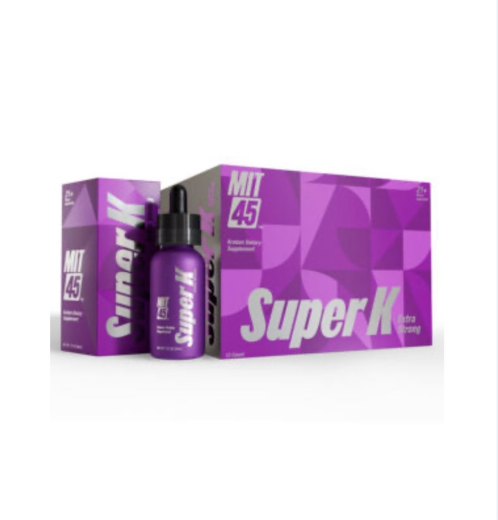 MIT 45 SUPER K EXTRA STRONG KRATOM EXTRACT SHOTS BOX OF 12