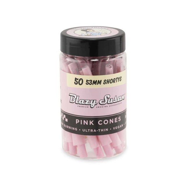BLAZY SUSAN PINK CONES 50CT JAR