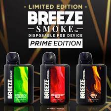 BREEZE PRIME 5% DISPOSABLES 6000 PUFFS BOX OF 5