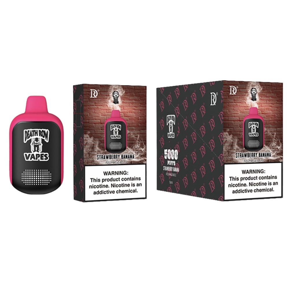 DEATH ROW VAPES 5% DISPOSABLE 5000 PUFFS BOX OF 5
