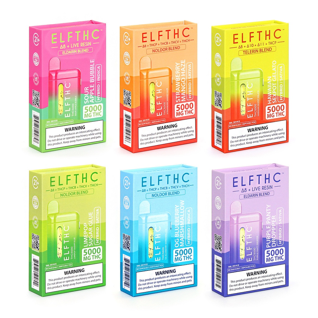 ELF THC 5000MG TELERIN BLEND DISPOSABLES