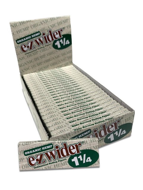 EZ WIDER ORGANIC HEMP PAPERS BOX OF 24