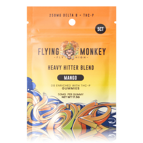 FLYING MONKEY 250MG DELTA 8 + THC-P HEAVY HITTER BLEND GUMMIES 5CT