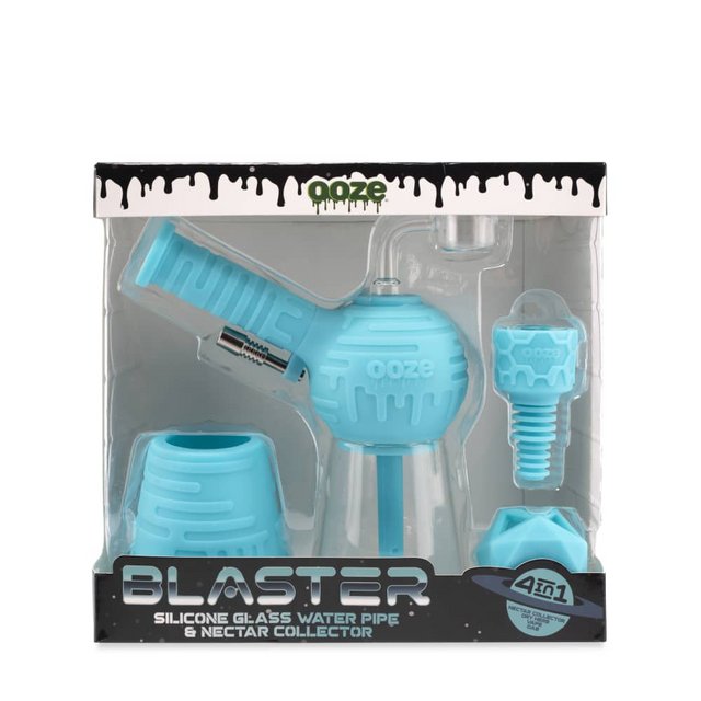 OOZE BLASTER 4 IN 1 SILICONE WATER PIPE & NECTAR COLLECTOR