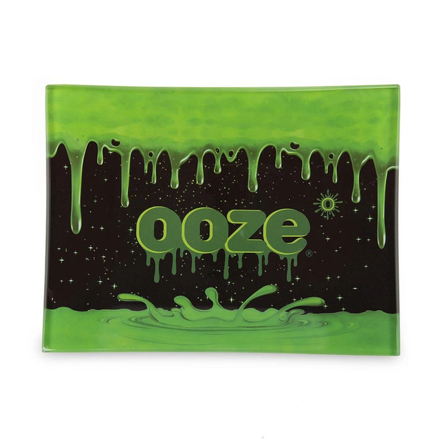 OOZE DESIGNER GLASS ROLLING TRAY
