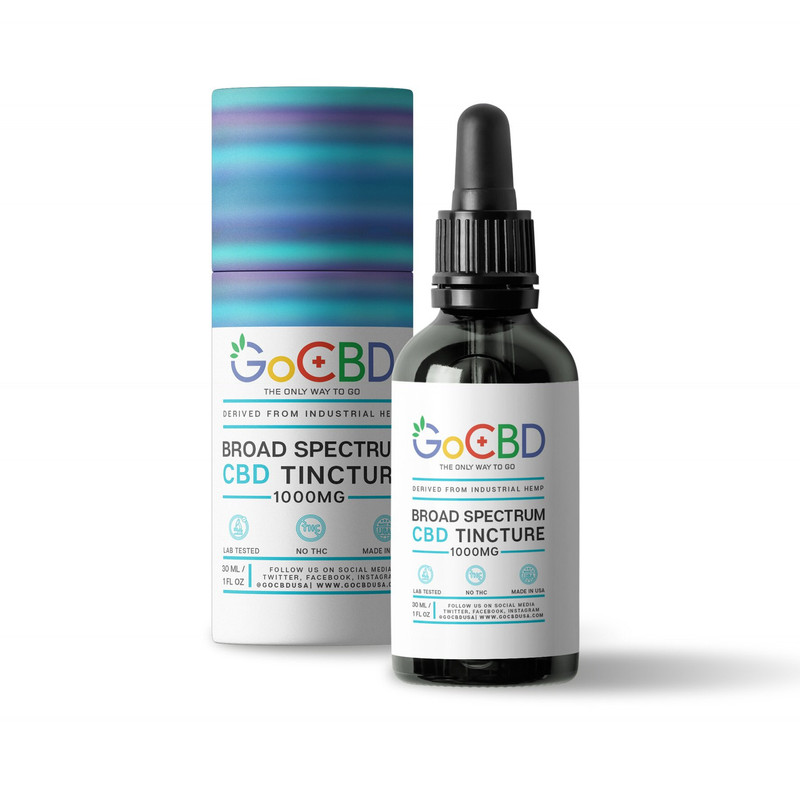 GOCBD CBD TINCTURE BROAD SPECTRUM 30ML