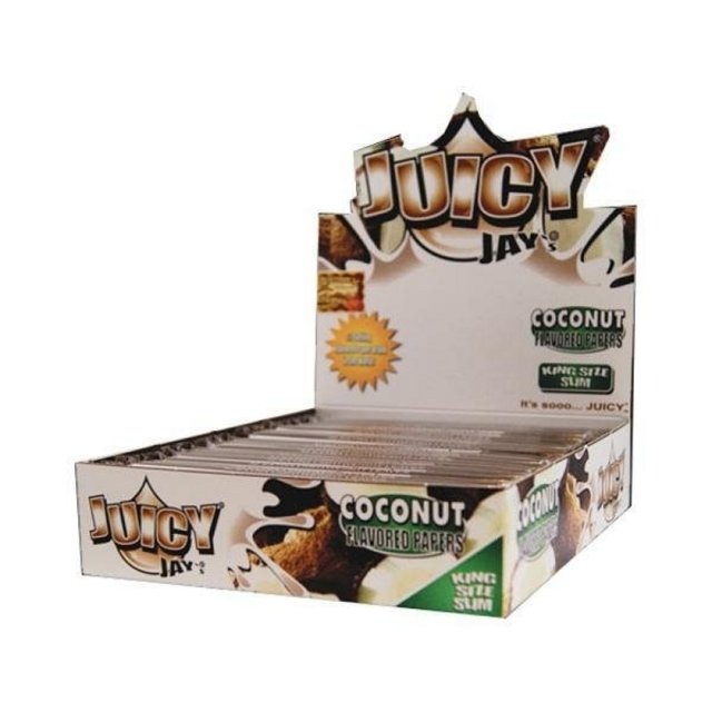 JUICY JAY KING SIZE SLIM ROLLING PAPER BOX OF 24