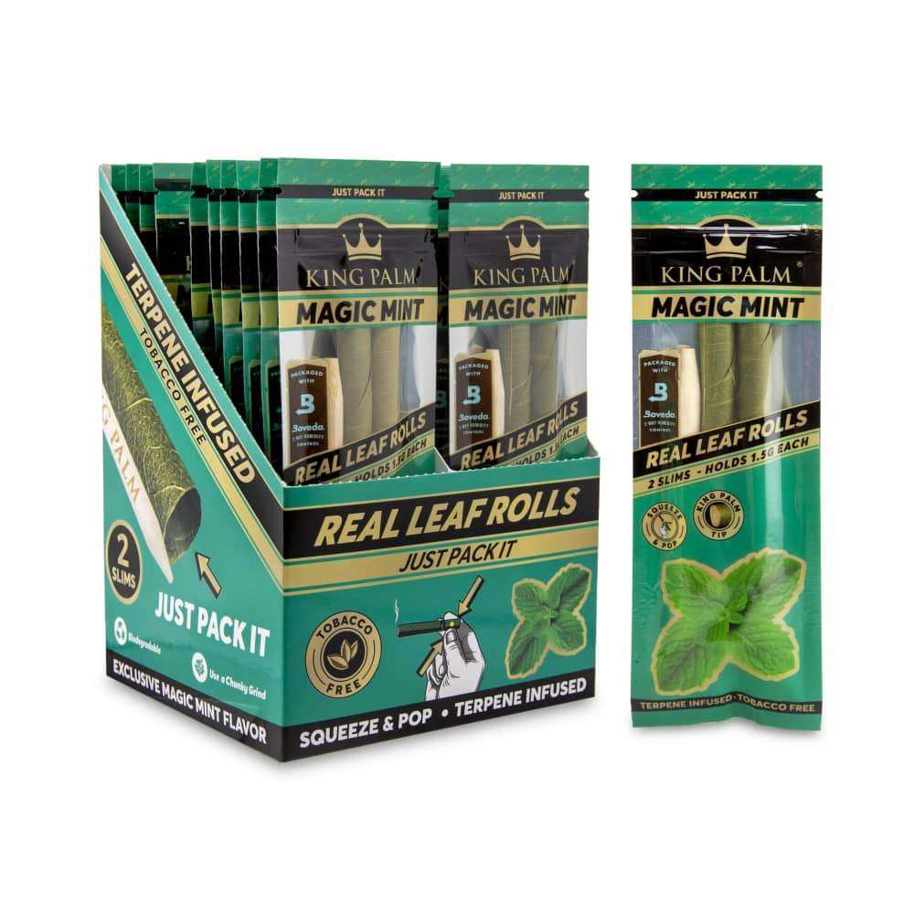 KING PALM 2 SLIM ROLLS 1.5G ROLLS BOX OF 20
