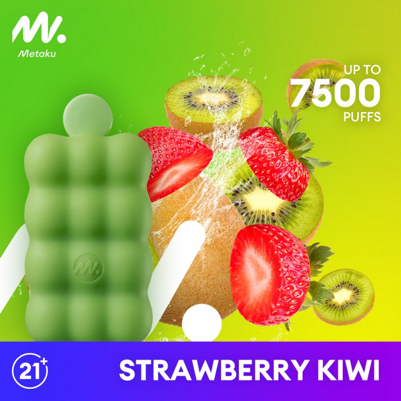 METAKU SPONGIE 5% DISPOSABLE 7500 PUFFS BOX OF 5