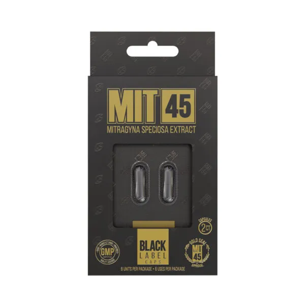 MIT 45 BLACK LABEL CAPS BOX OF 12