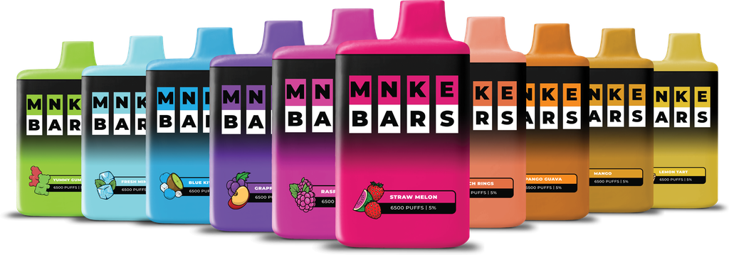 MNKE BARS 5% DISPOSABLE 6500 PUFF BOX OF 10