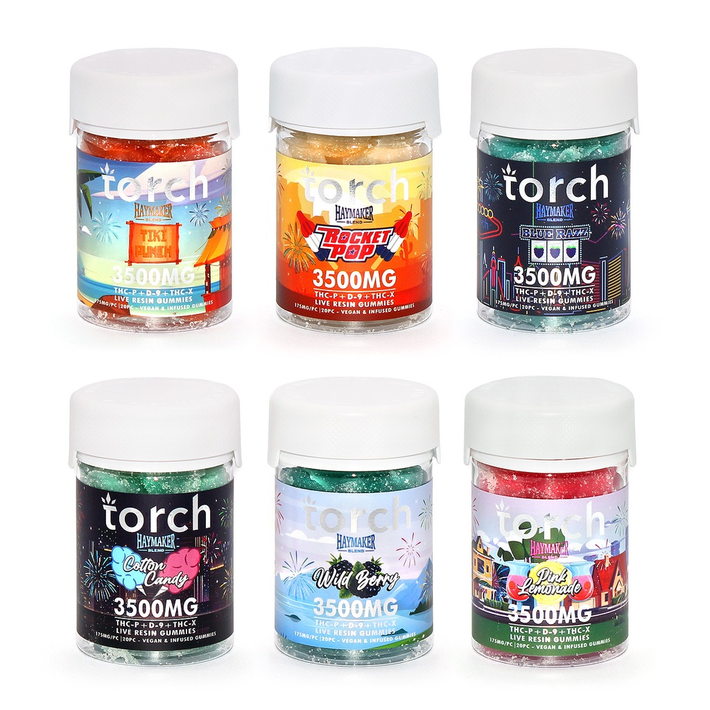 TORCH HAYMAKER BLEND 3500MG LIVE RESIN GUMMIES 20CT JAR