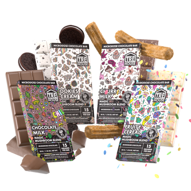 TRE HOUSE MAGIC MUSHROOM BLEND MICRODOSE CHOCOLATE BAR