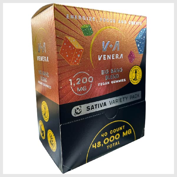 VENERA BIG BANG BLEND 48000MG VEGAN GUMMIES ASSORTED FLOVORS 40CT