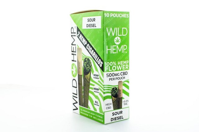 WILD HEMP 500MG CBD CIGARILLOS BOX OF 10
