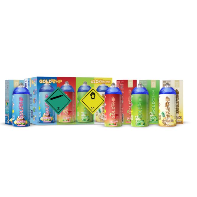 GOLD WHIP MINI MAXED TROPIC COCKTAIL FLAVORS 200G