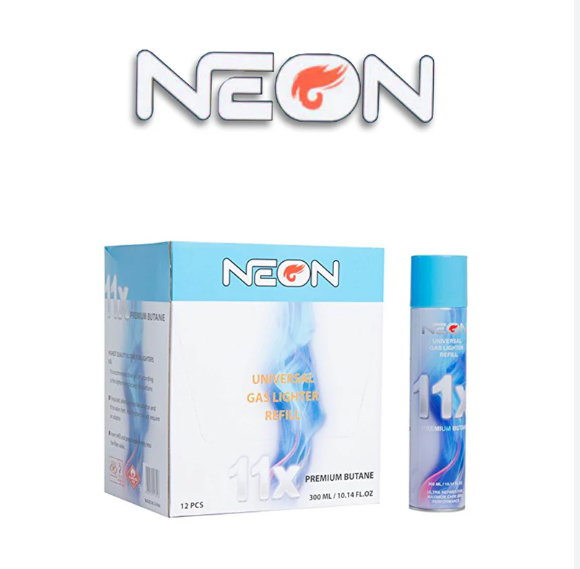 NEON 11X PREMIUM BUTANE 300ML 10.14 FL.OZ BOX OF 12