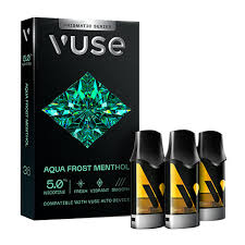 VUSE ALTO PODS AQUA FROST MENTHOL 5%NIC 3CT BOX OF 5