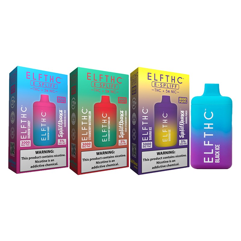 ELF THC SPLIFFBOYZ 3000MG THC + 8000PUFFS SALT NIC DISPOSABLES
