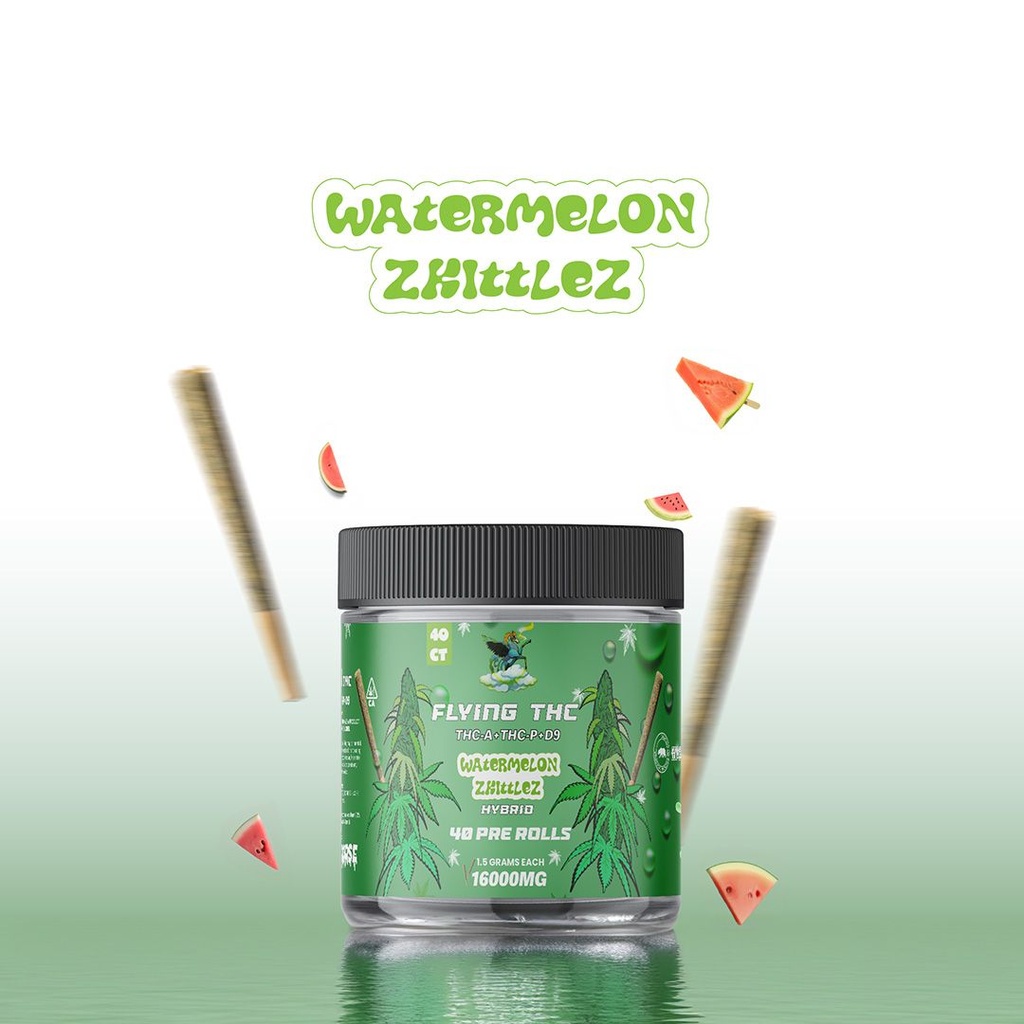 FLYING HORSE THCA THCP D9 PREROLL JAR 40CT