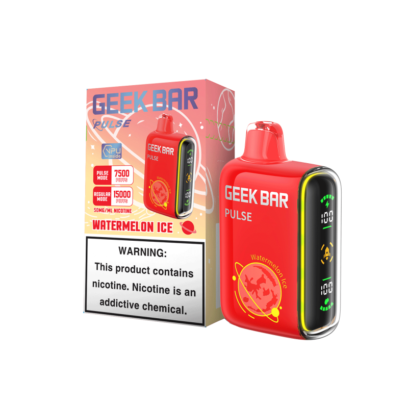 GEEK BAR PULSE 5% DISPOSABLE 15000 PUFFS BOX OF 5